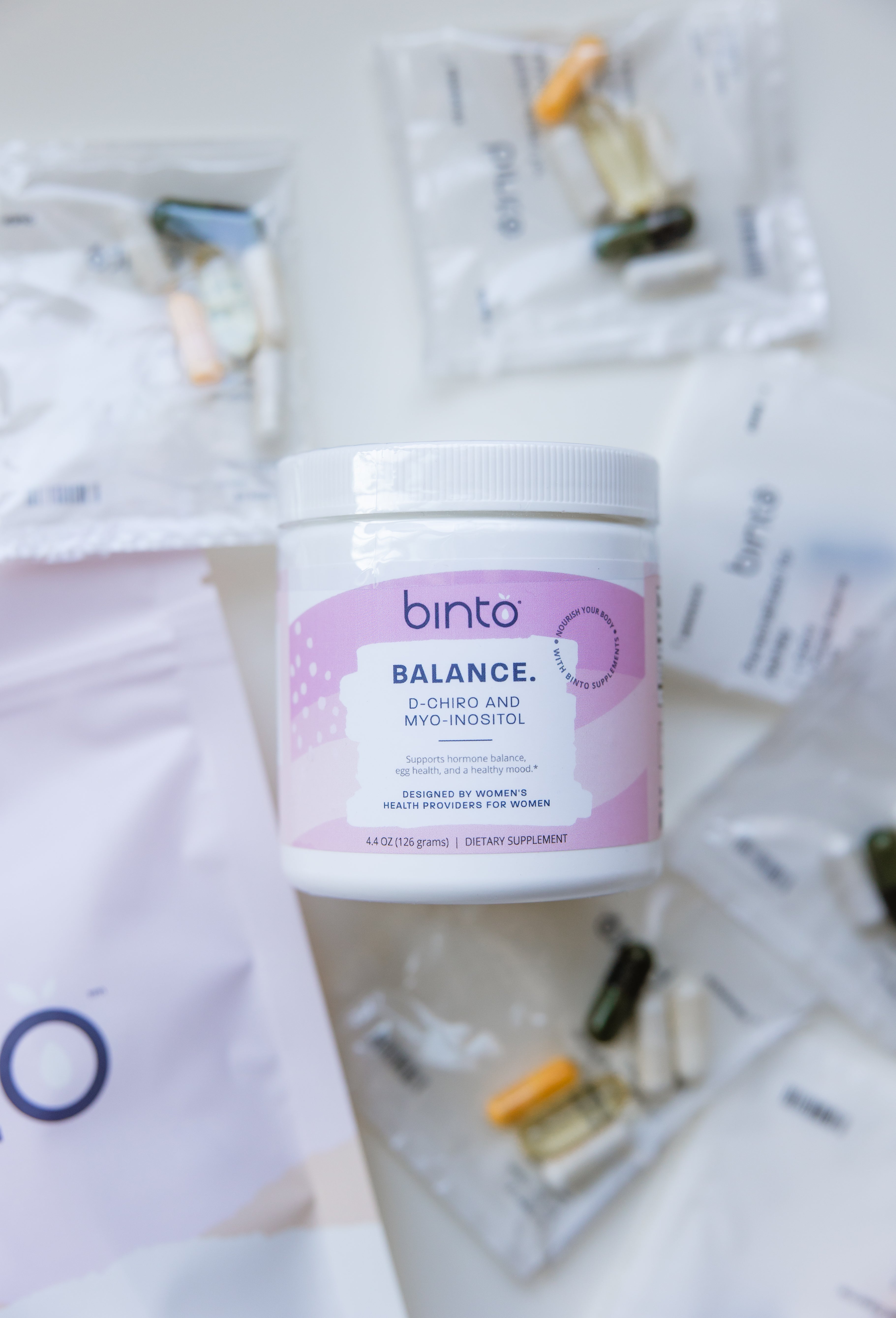 image on Binto inositol with vitamin packets